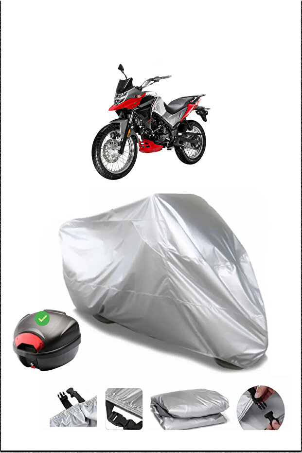 Sym Nht200E5 Rear Bag Compatible Gray Waterproof Canvas (Motorcycle)