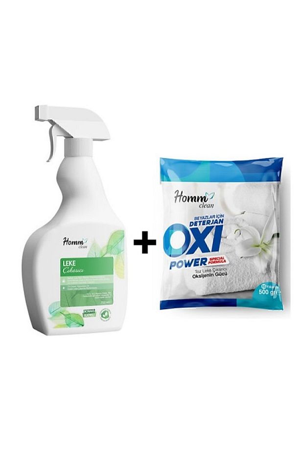 Homm Clean Leke Çıkartıcı Ve Oxi Power Beyazlar Set Baristrend - 1