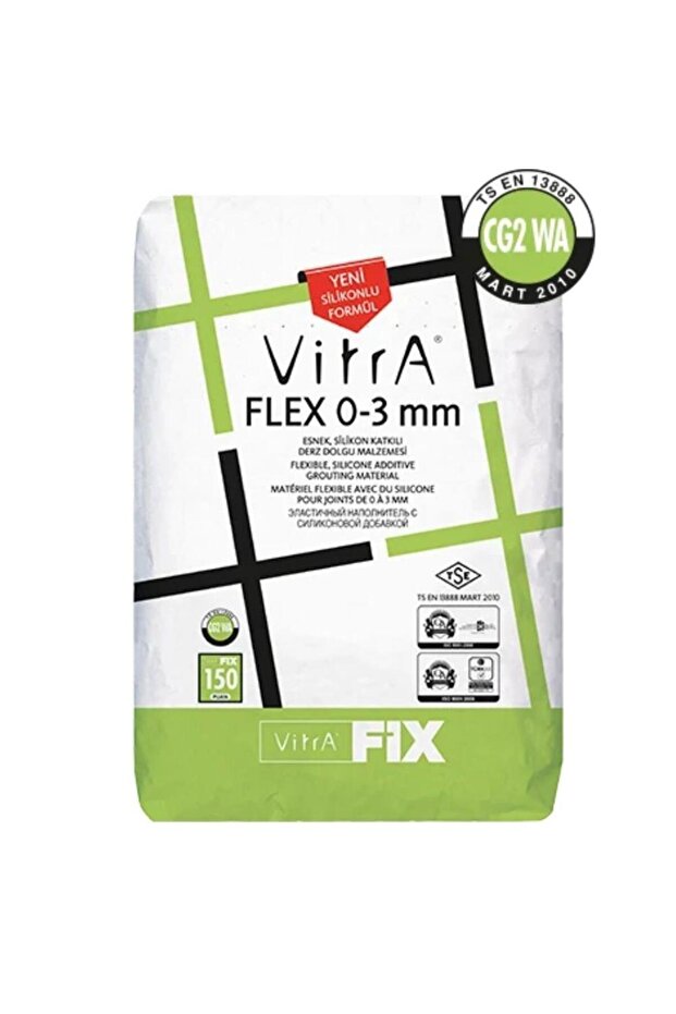 VitrAFix Bej Flex 0-3 mm CG2 WA 5 kg Derz Dolgu F24305005 - 1