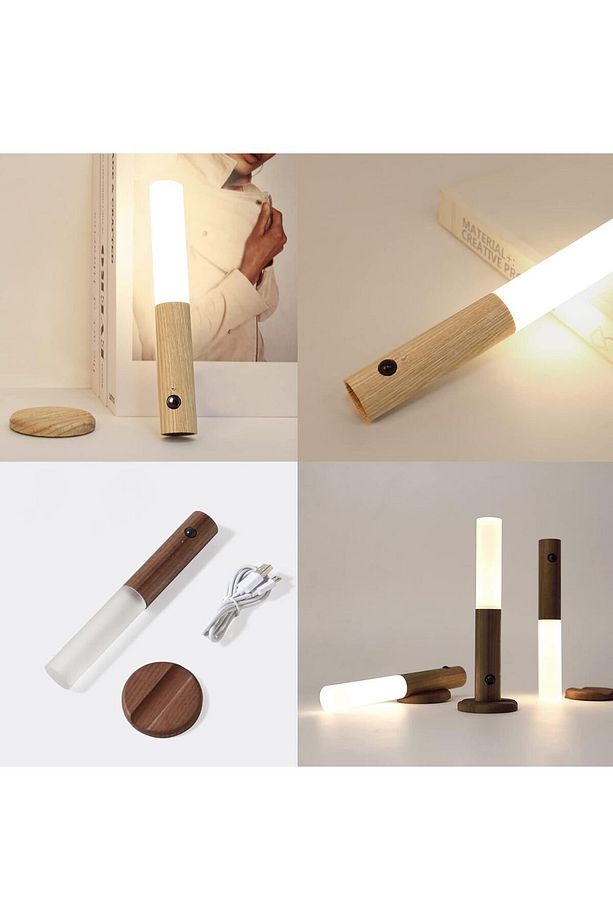 Akıllı Hareket Sensörlü Lamba 18cm Uzunluk Gece Lambası Işık İç Mekan Led Usb Şarjlı - 6