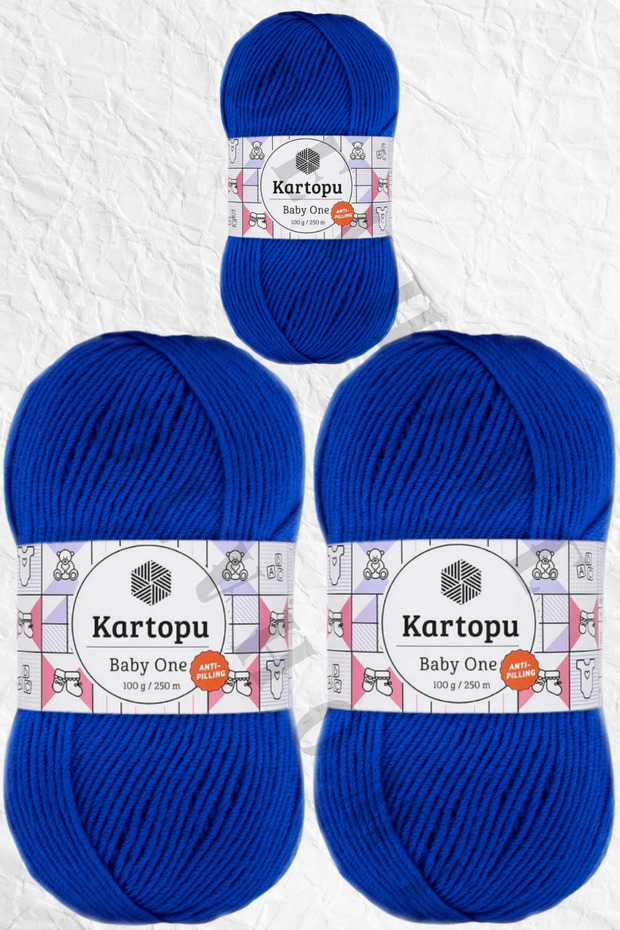 Kartopu Baby One 100% صوف أطفال مضاد للوبر، لا يسبب بيلينغ، لا يسبب التمزق، 3 قطع Devhome