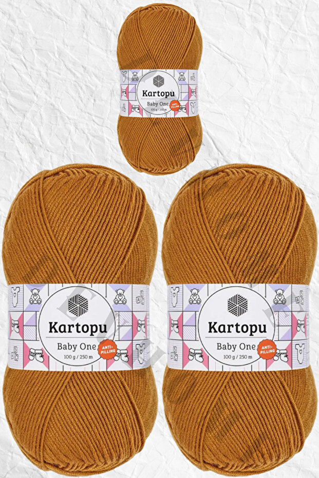 Kartopu Baby One 100% صوف أطفال مضاد للوبر، لا يسبب بيلينغ، لا يسبب التمزق، 3 قطع Devhome