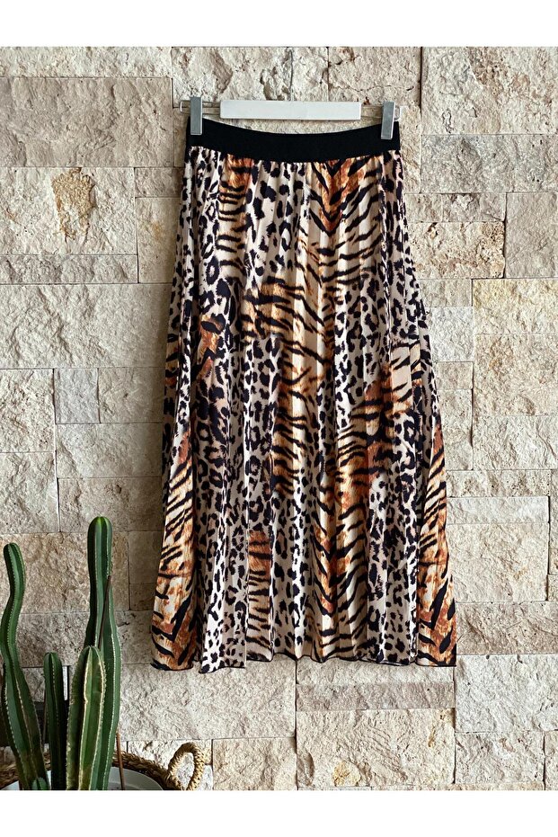 Hatunatila Non-Sweating Combed Cotton Lined Printed Skirt