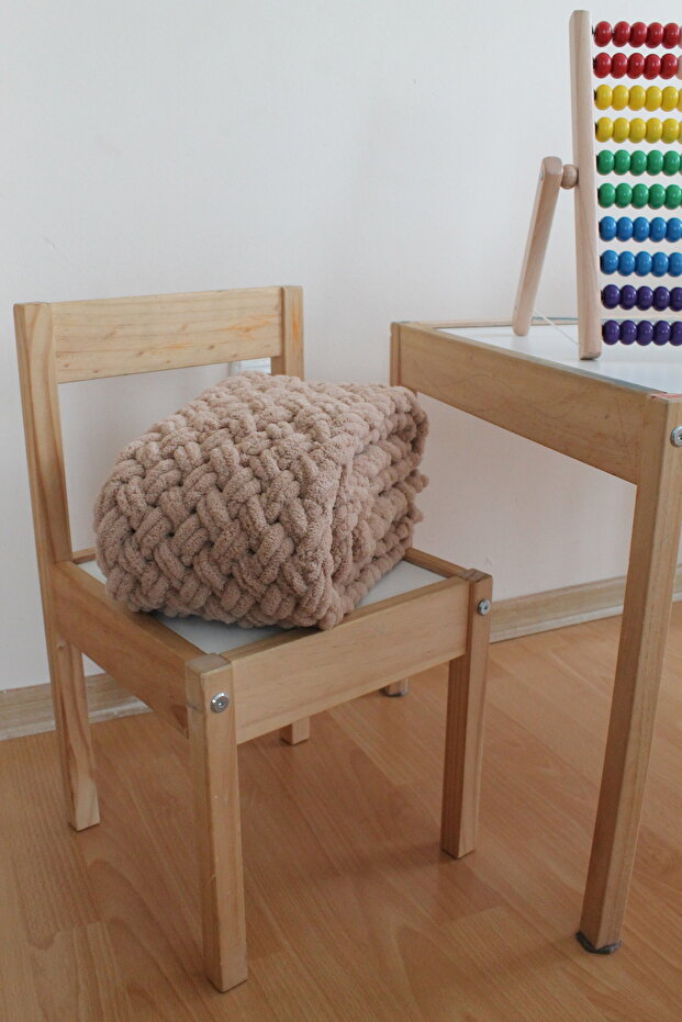 Puffy Atkı Sütlü Kahve - 2