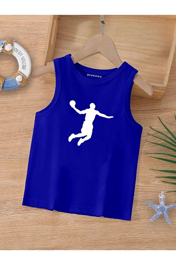 Cartoon Character Printed Sleeveless Children's T-Shirt