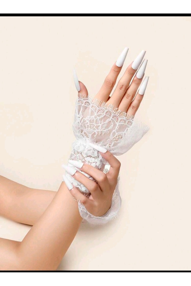 Eleva Dantel detaylı eldiven - 1