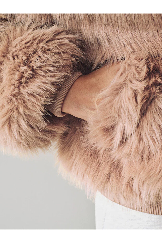 Taba - Kürklü Bomber Ceket - 4