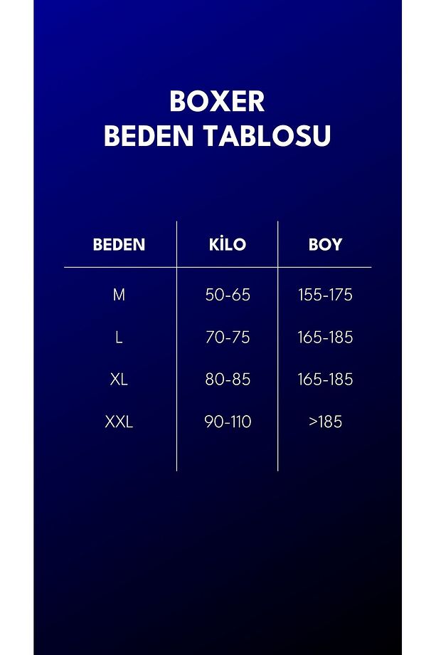 10 Adet Pamuklu Full Likralı 4 Renk Ekonomik Erkek Boxer - 2