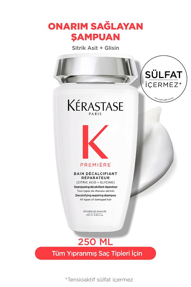 Premiere Bain Decalcifiant Reparateur Yıpranmış Saçlar Için Onarım Sağlayan Şampuan 250 ml - 1