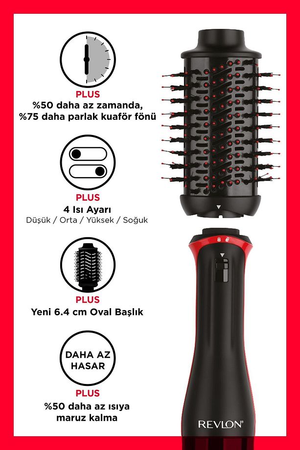 One Step Volumiser Plus Saç Kurutma Makinesi ve Şekillendirici RVDR5298E - 7