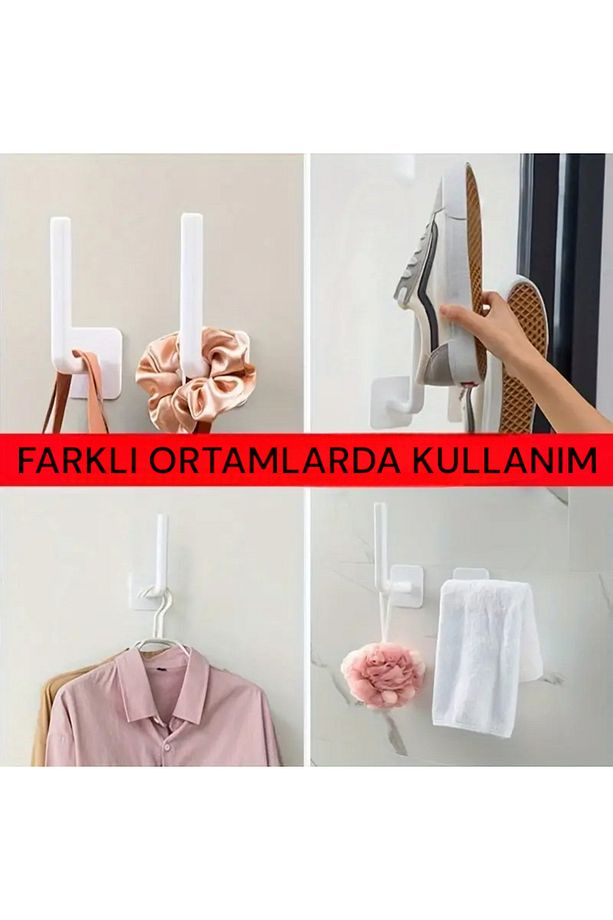 Havlu Askılığı / Kağıt Havluluk - Yapışkanlı Sistem Çok Fonksiyonlu Kullanım - 7