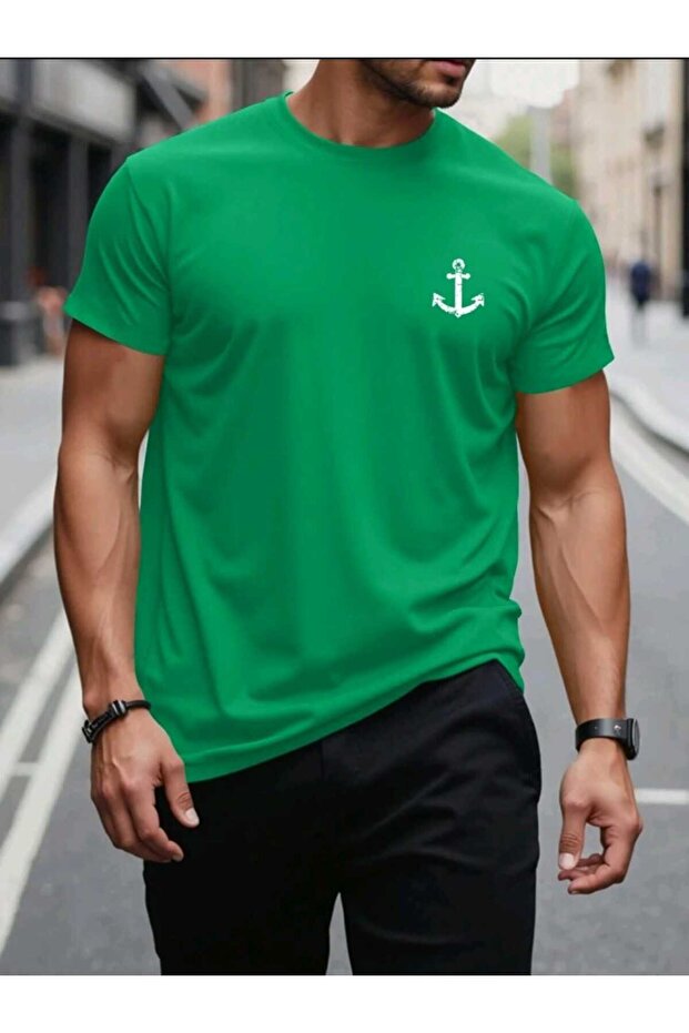 Anchor Printed Men's Summer T-Shirt