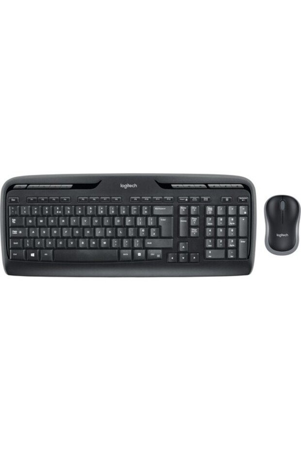 MK330 Kablosuz Q Trk Siyah Multimedya Klavye Mouse Set Set 920-003988 - 1
