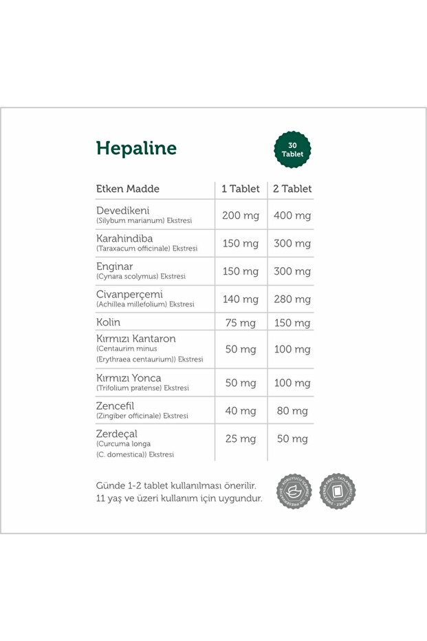 Hepaline 30 Tablet - 2