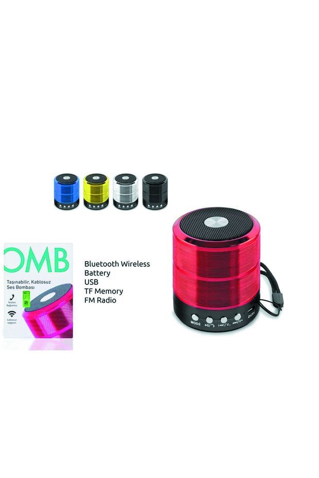 Bluetooth Hoparlör Taşınabilir Kablosuz Mini Ses Bombası - 3