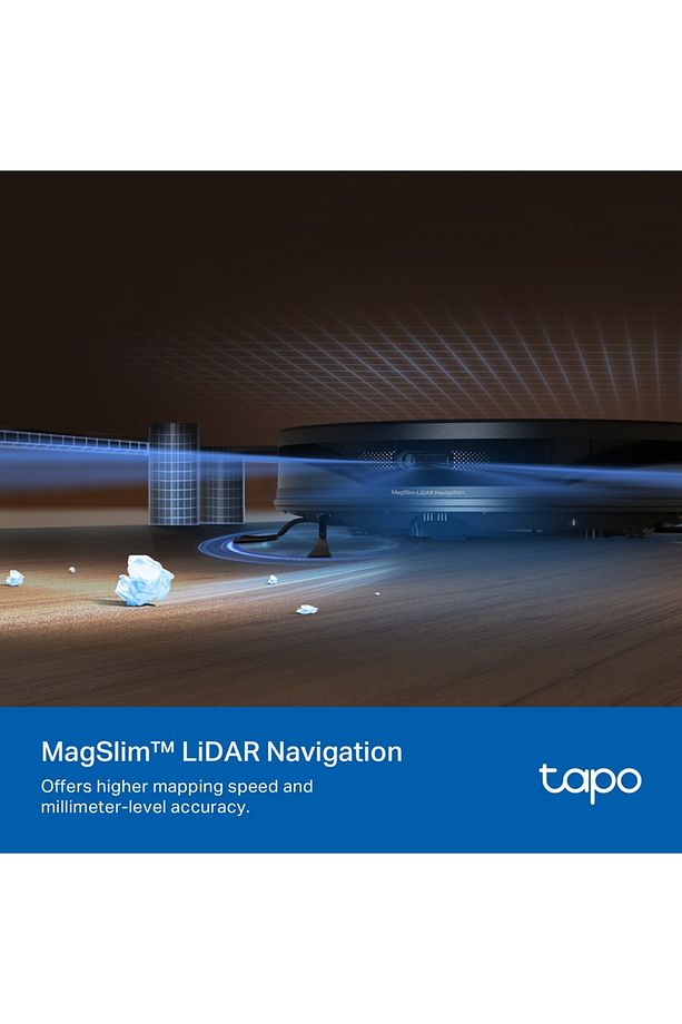 Tapo RV20 Max Plus 83mm Tasarım LİDAR Navigasyon 5300Pa Vakum Boşaltma Ünitesi Robot Süpürge,Paspas - 5