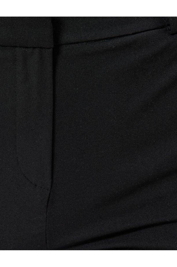 Regular Fit Crop Paça Cigarette Pantolon - 6