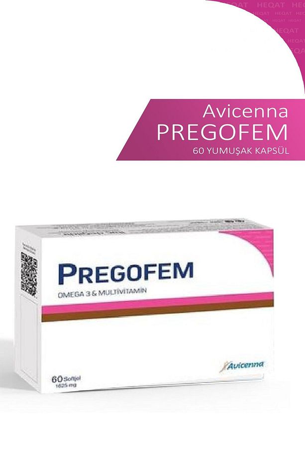 Pregofem - Omega 3 & Multivitamin İçeren Takviye Edici Gıda - 60 Softgel Kapsül - 3