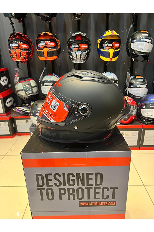 KASK MT FF126 STINGER 2 SOLID A1 MAT SİYAH - 2