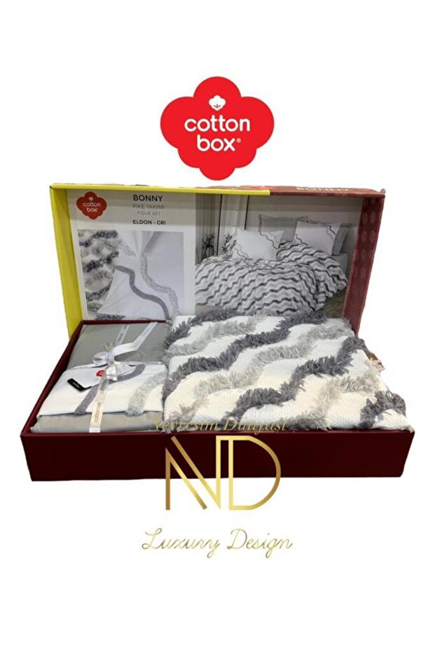 طقم بيكيه مزدوج بوني إلدون رمادي - 2