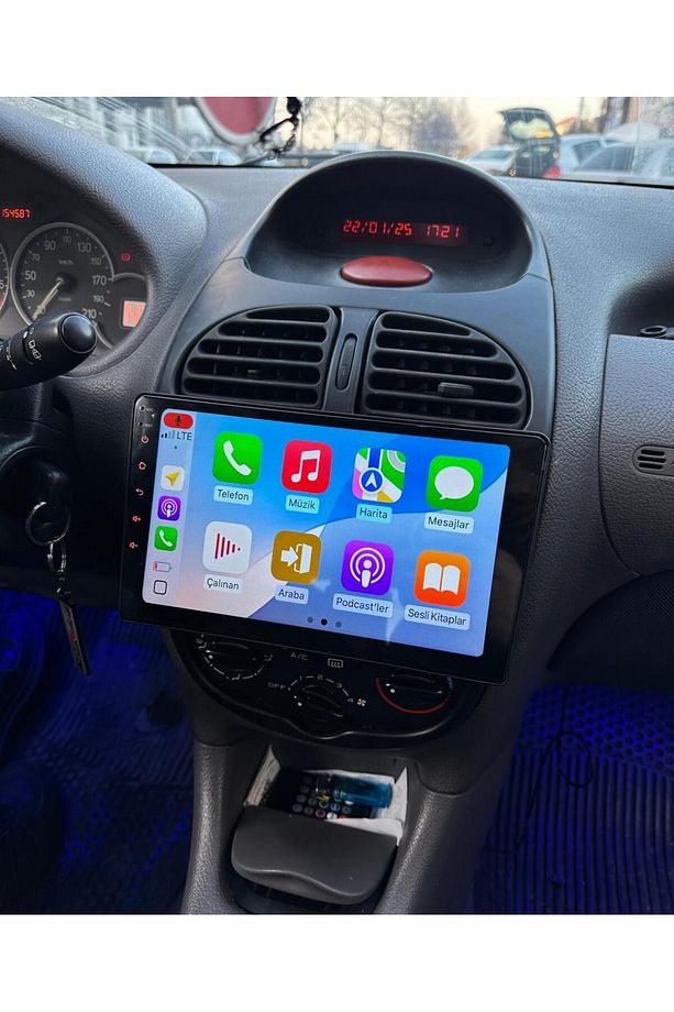 PEUGEOT 206 ANDROİD TEYP APPLE CARPLAY ANDROİD AUTO MULTİMEDİA 2-32 - 1