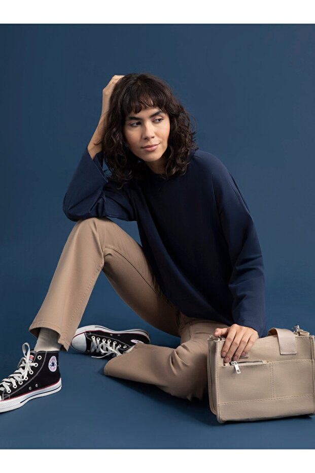 Denim Pantolon - Camel - Refka - 4