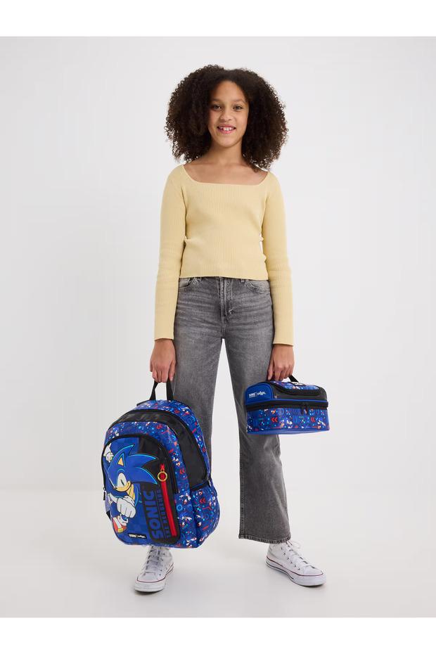 حقيبة ظهر سونيك مكونة من 3 أقسام بسحاب - 7
