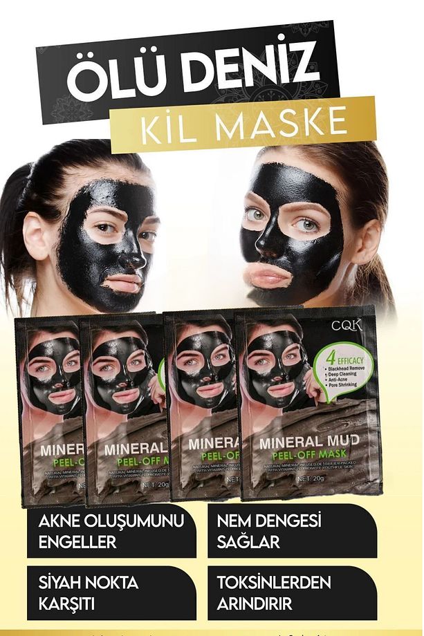 Soyulabilen Kolajen Gece Maskesi, Soyulabilir Çamur Yüz Maskesi Night 20 ml 10 Adet - 1