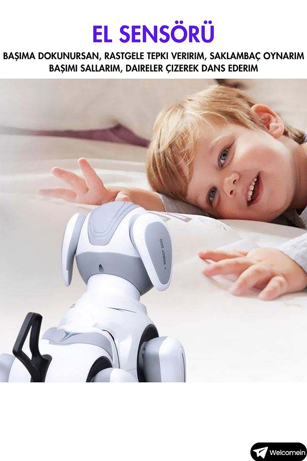 Oyuncak Uzaktan Kumandalı 22 Fonksiyonlu Smart İnteraktif Akıllı Robot Köpek - 7