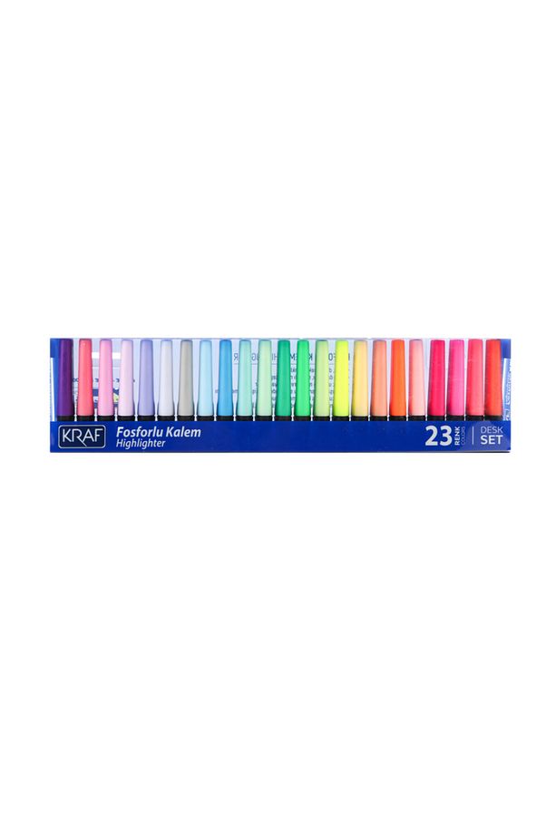 Fosforlu Kalem 23 Renk Desk Set - 3