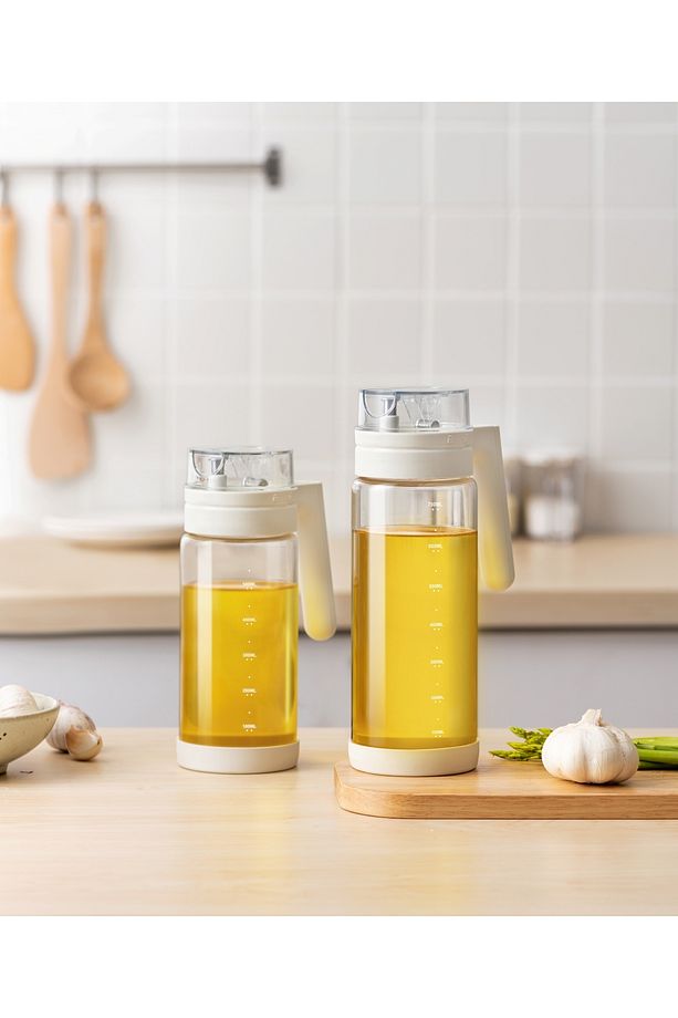 Pinmoo Basic Kulplu  Otomatik Kapak Yağdanlık 700 ml - 2
