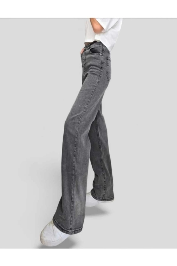 Jordan Smoked Wide Leg Lycra Jeans - Loose Wide Leg Jeans