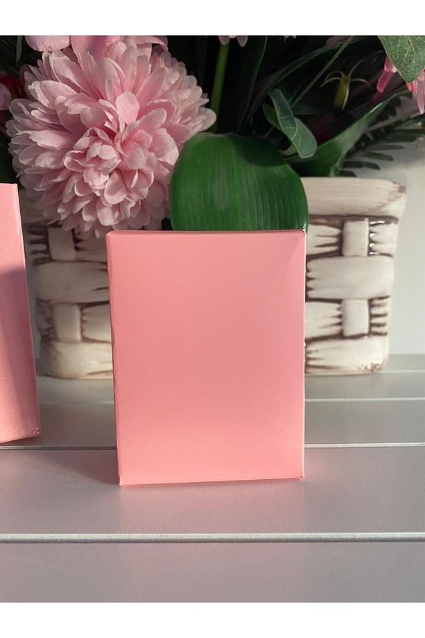 Pembe Mini Takı Kutusu Set Kolye Küpe Bileklik Yüzük Kutusu 24 Adet Demonte Süngerli 6x8x3cm - 3
