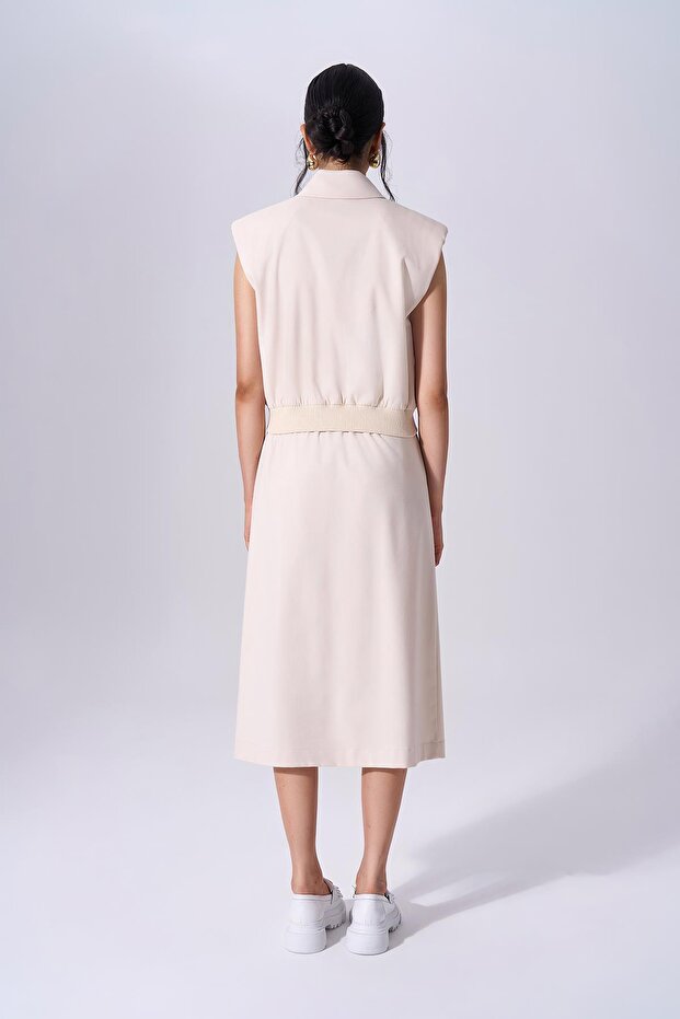 91702 Yelek Krem - 3