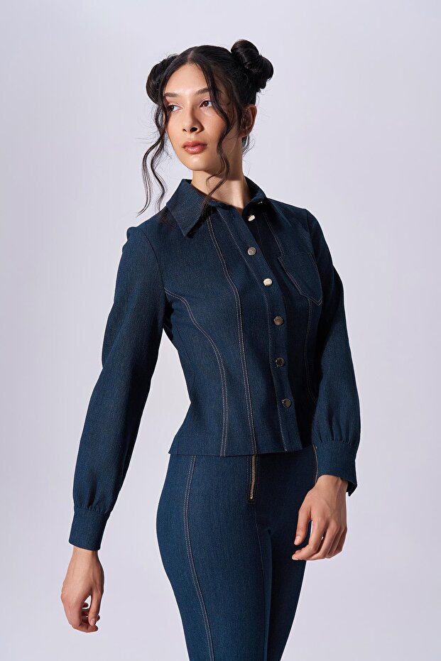 Düğmeli Gömlek - 1