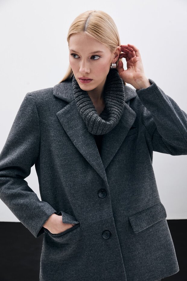 سترة كاجو بأزرار - أسود - 7