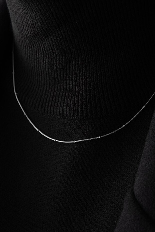 Steel Heels Thin Fish Back Snake Chain Necklace Thin Italian Chain 1mm Elegant Minimal Combination