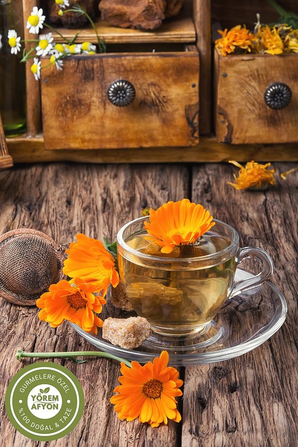 Meşhur Muğla Bilgeliğin Şifa Sembolü Aynısefa Çiçeği Portakal Nergisi {calendula Officinalis} | 65gr - 3