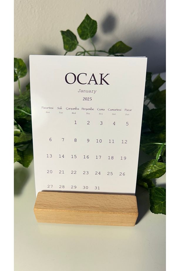 Sade Masa Takvimi, 2025 Sade Takvim, Modern Takvim, Sade 2025 Takvim, Öğretmenler Günü Hediye - 1