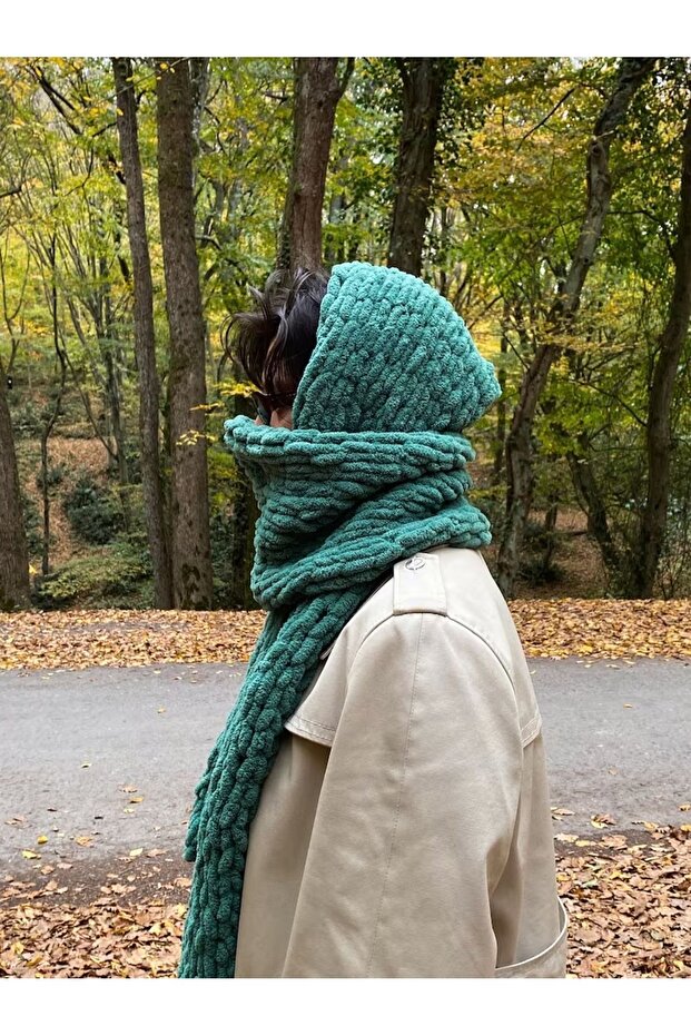 Puffy Peluş Atkı - 5