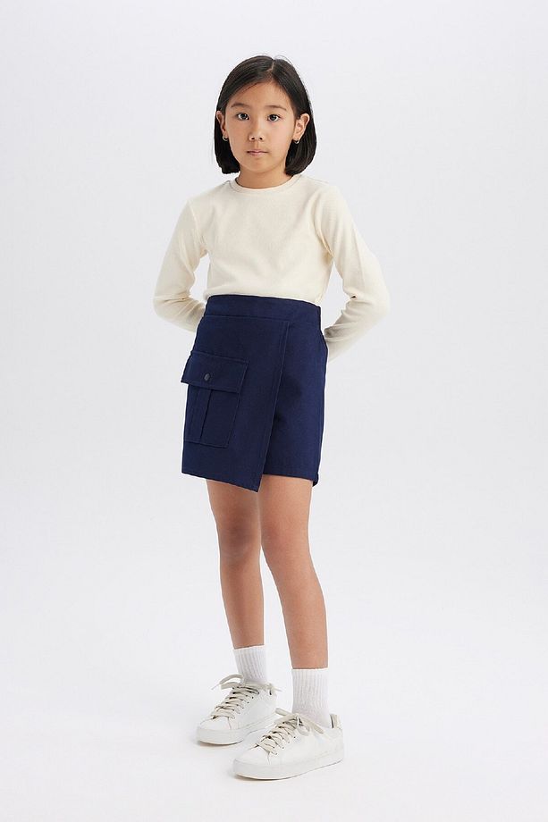 Kız Çocuk Gabardin Cepli Şort Etek D9220a825sp - 2