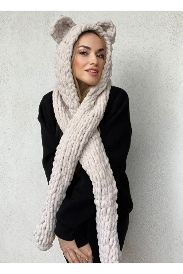 وشاح مع قبعة منتفخة - 7