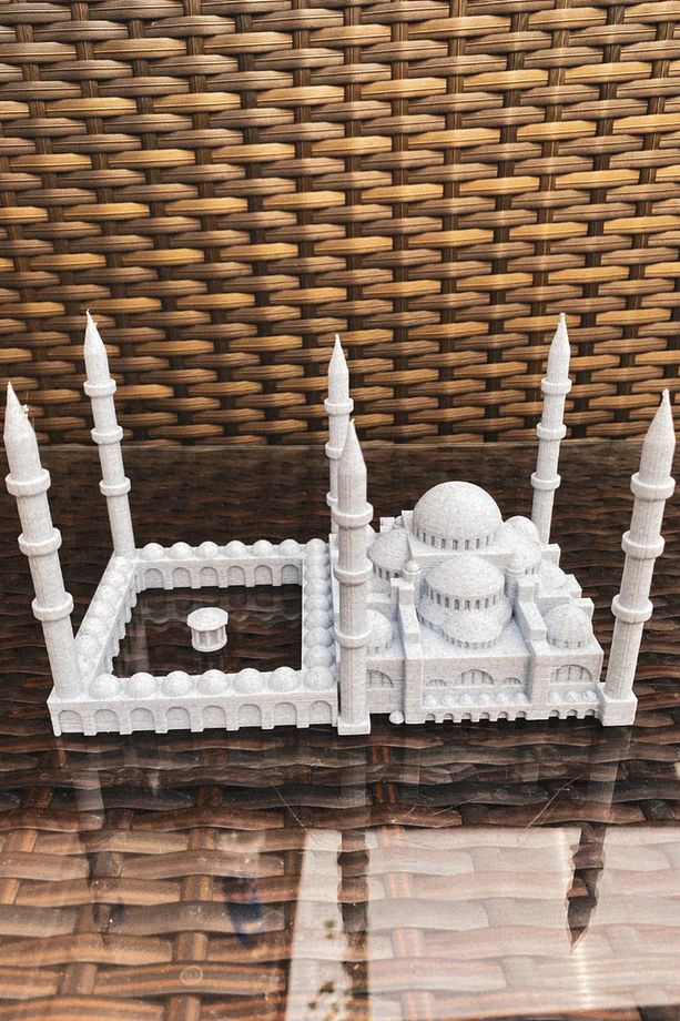 SultanAhmet Camii, Camii Maketi, Dekoratif ve Estetik Tasarım, Mermer Görünümlü Dekoratif Tasarım - 7