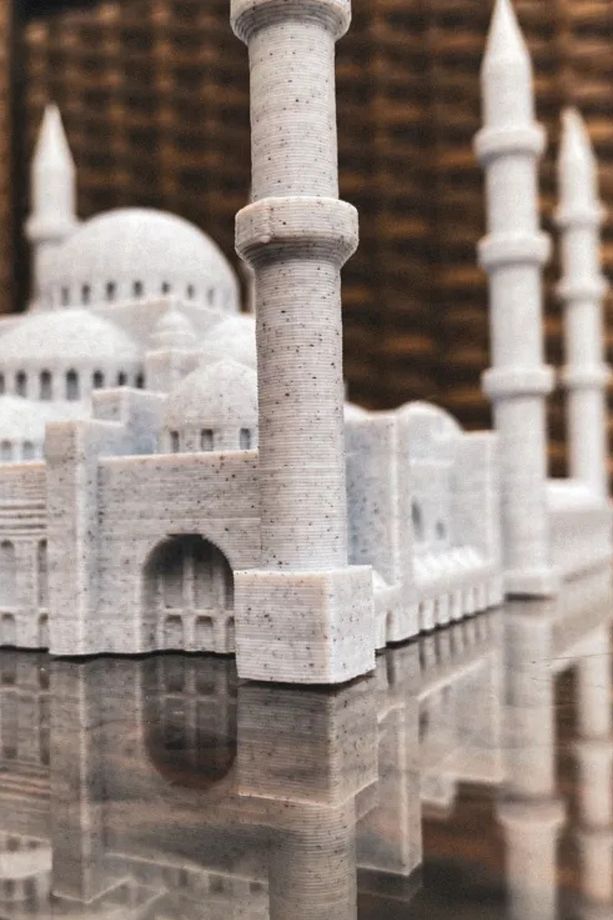 SultanAhmet Camii, Camii Maketi, Dekoratif ve Estetik Tasarım, Mermer Görünümlü Dekoratif Tasarım - 4