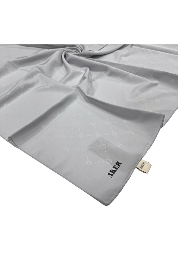 Monogram Eşarp - Gümüş 971 - 2