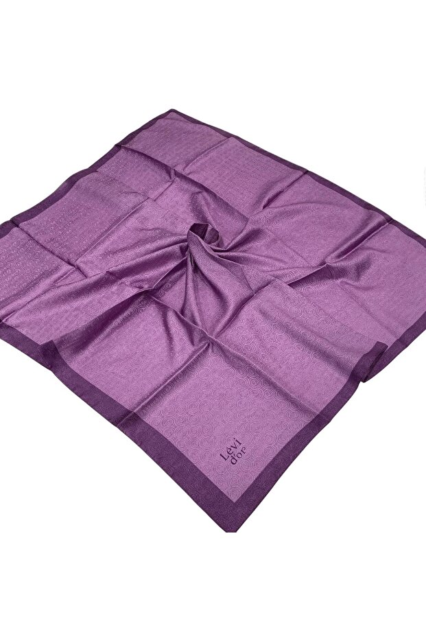 Monogram Eşarp - Mor - 1