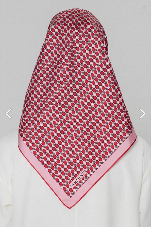 İpek Eşarp Nostalji - 8401-80 Pembe Twill - 3