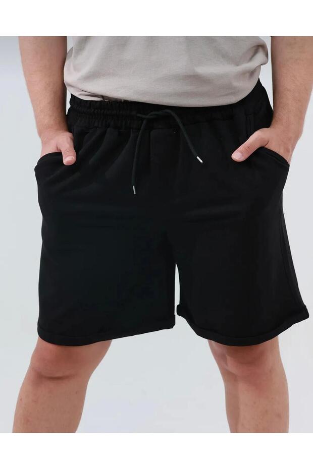 Comfortable Cut Elastic Waist Summer Soft Fabric Pocket Shorts