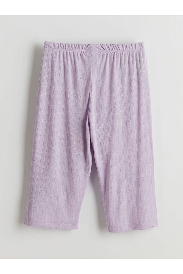 Bisiklet Yaka Kız Çocuk Pijama Takımı - 5