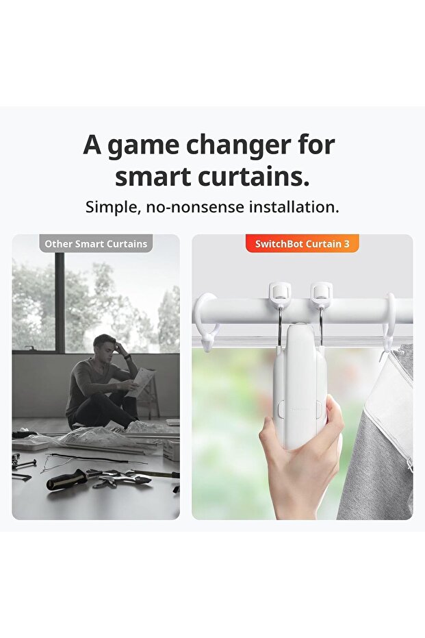 Rod 3 Smart Automatic Curtain Opener - Bluetooth Remote Control with App - 3